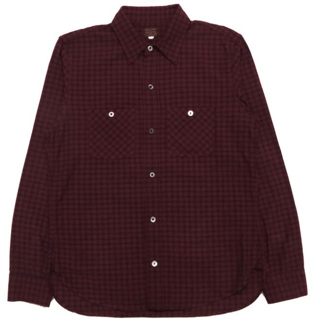 デラックスウェア DELUXEWARE 長袖 スルーギンガムチェック シャツ LV-24