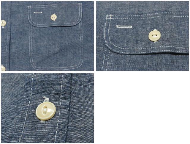 シュガーケーン SUGAR CANE 半袖 ブルーシャンブレーワークシャツ SC37941