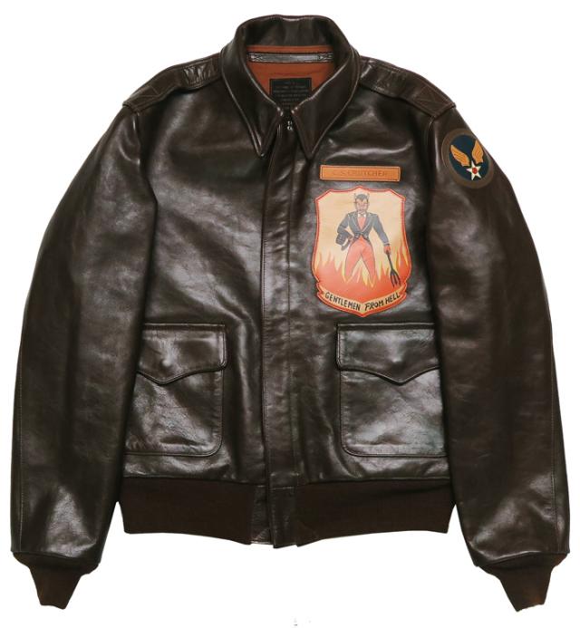 トイズマッコイ TOYS McCOY A-2 レザー フライトジャケット J.A.DUBOW 839TH BS SHOO SHOO BABY!  ホースハイド 馬革 TMJ2202