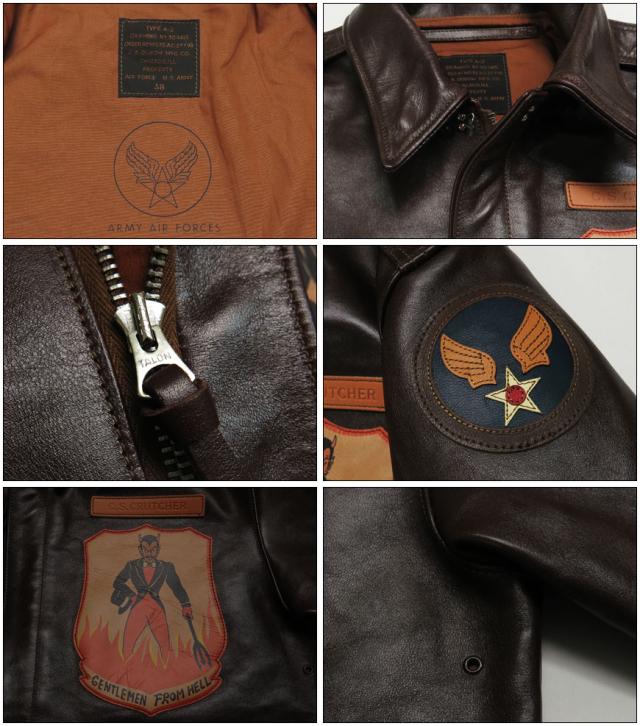 トイズマッコイ TOYS McCOY A-2 レザー フライトジャケット J.A.DUBOW 839TH BS SHOO SHOO BABY!  ホースハイド 馬革 TMJ2202