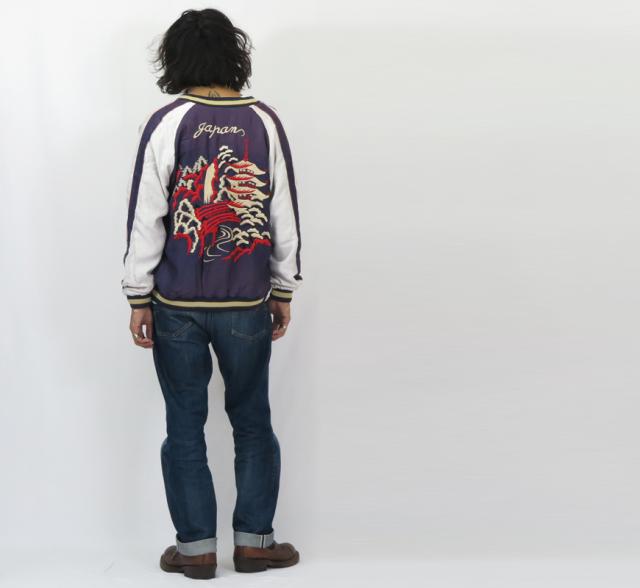 テーラー東洋 テイラー東洋 Tailor Toyo リバーシブル サテン スカジャン エイジング加工モデル WHITE TIGER × LANDSCAPE TT15545