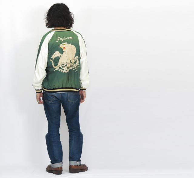 テーラー東洋 テイラー東洋 Tailor Toyo リバーシブル サテン スカジャン エイジング加工モデル WHITE TIGER × LANDSCAPE TT15545