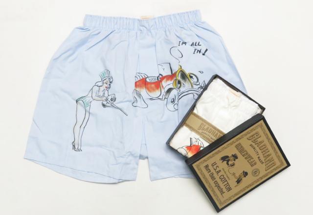 GLAD HAND グラッドハンド U.S.Aコットン スタンダード ボクサーショーツプリントC柄 WOVEN FABRIC シリーズ