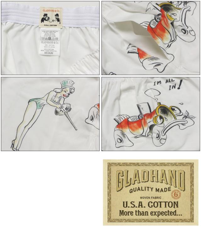 GLAD HAND グラッドハンド U.S.Aコットン スタンダード ボクサーショーツプリントC柄 WOVEN FABRIC シリーズ