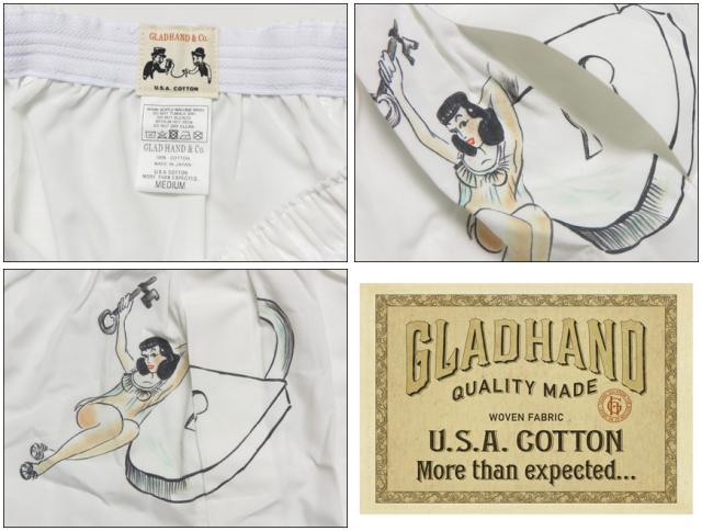 GLAD HAND グラッドハンド U.S.Aコットン スタンダード ボクサーショーツプリントD柄 WOVEN FABRIC シリーズ