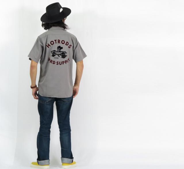 WEIRDO ウィアード フロッキープリント 半袖ワークシャツ 「WRD SUPPLY」 GLAD HAND グラッドハンド