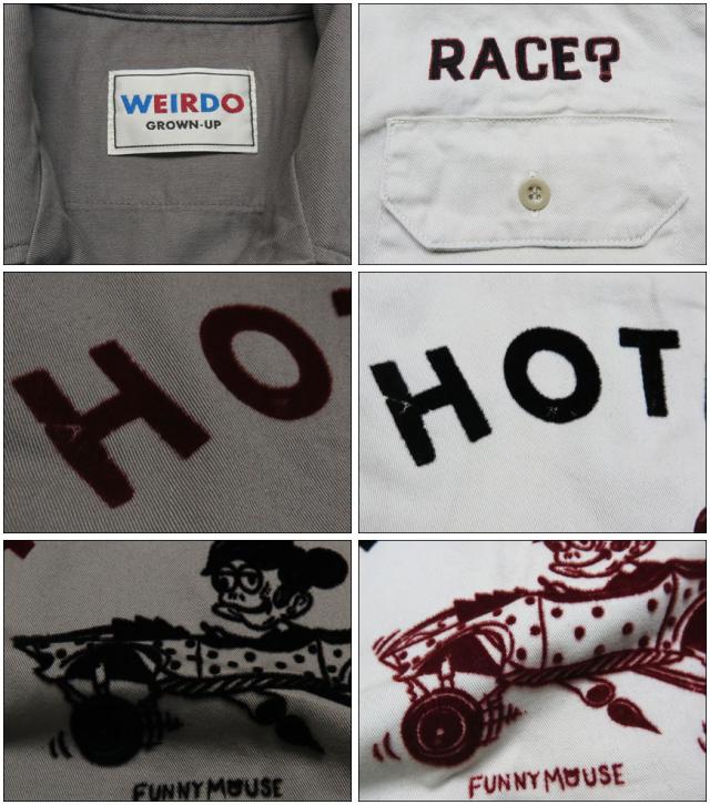 WEIRDO ウィアード フロッキープリント 半袖ワークシャツ 「WRD SUPPLY」 GLAD HAND グラッドハンド