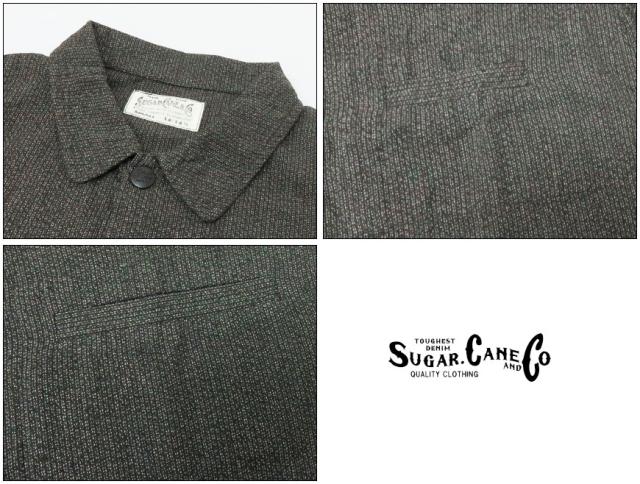 シュガーケーン SUGAR CANE 長袖 6.5oz コットンビーチクロス ワークジャケット  フィクションロマンス SC14777