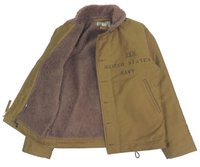 バズリクソンズ Buzz Rickson's デッキジャケット N-1 ステンシルプリント "MIDWAY" NAVAL CLOTHING  DEMOTEX-ED BR15766 【2025年秋冬新作】