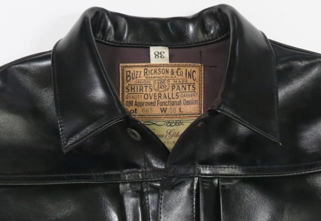 Buzz Rickson's バズリクソンズ ブラック ホースハイド レザー ジャケット BR80665 WILLIAM GIBSON