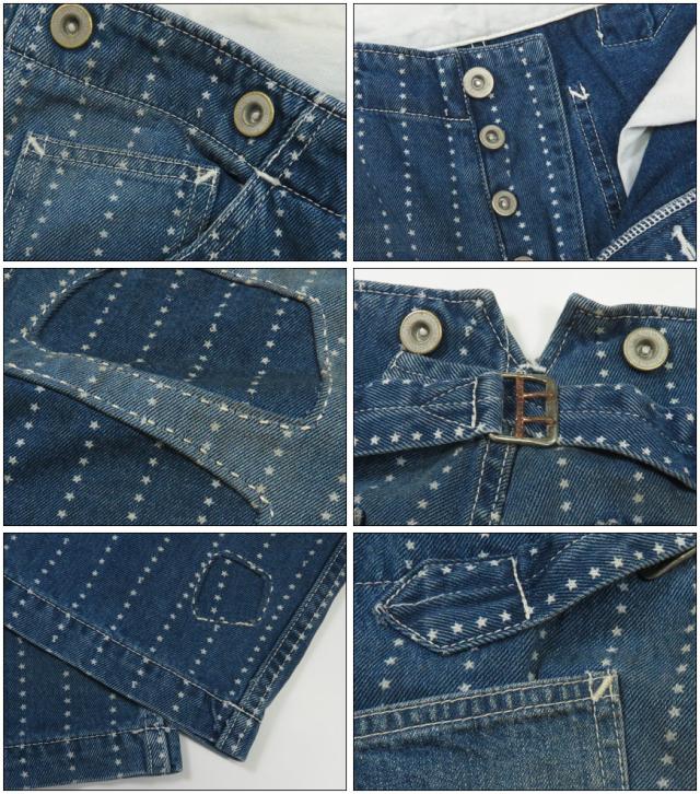 FULLCOUNT スターインディゴウォバッシュ ワークパンツ FC1138HW