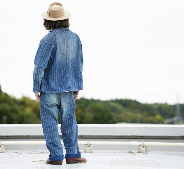 FULLCOUNT スターインディゴウォバッシュ ワークパンツ FC1138HW