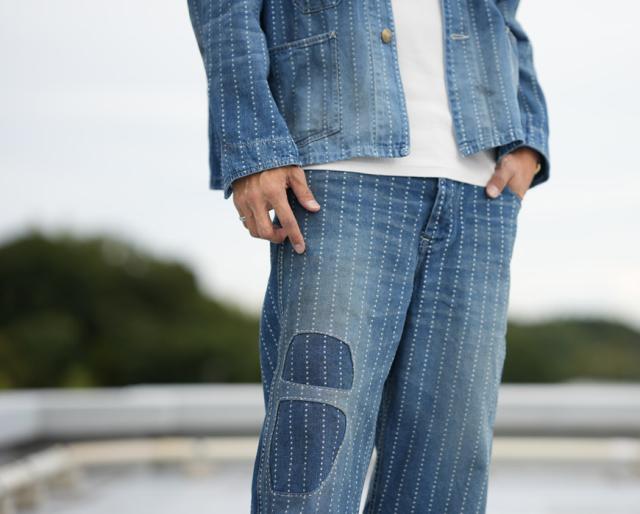 FULLCOUNT スターインディゴウォバッシュ ワークパンツ FC1138HW