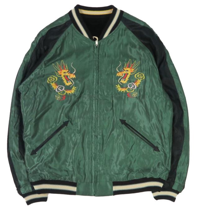 テーラー東洋 テイラー東洋 Tailor Toyo 2TONE ベロア × サテン スカジャン TIGER HEAD × GOLD DRAGON TT15795-119