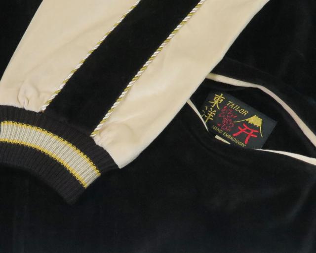 テーラー東洋 テイラー東洋 Tailor Toyo 2TONE ベロア × サテン スカジャン TIGER HEAD × GOLD DRAGON TT15795-119