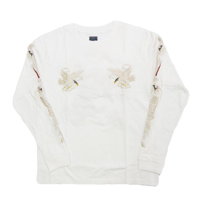 テーラー東洋 Tailor Toyo 長袖 スカ刺繍 Tシャツ LONG SLEEVE SUKA T-SHIRT EMBROIDERED “EAGLE” テイラー東洋 TT69647【2025年秋冬新作】