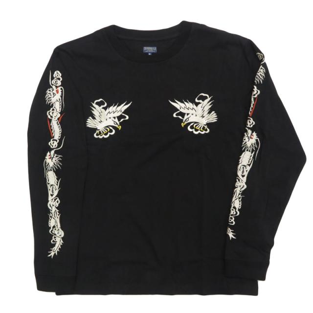 テーラー東洋 Tailor Toyo 長袖 スカ刺繍 Tシャツ LONG SLEEVE SUKA T-SHIRT EMBROIDERED “EAGLE” テイラー東洋 TT69647【2025年秋冬新作】