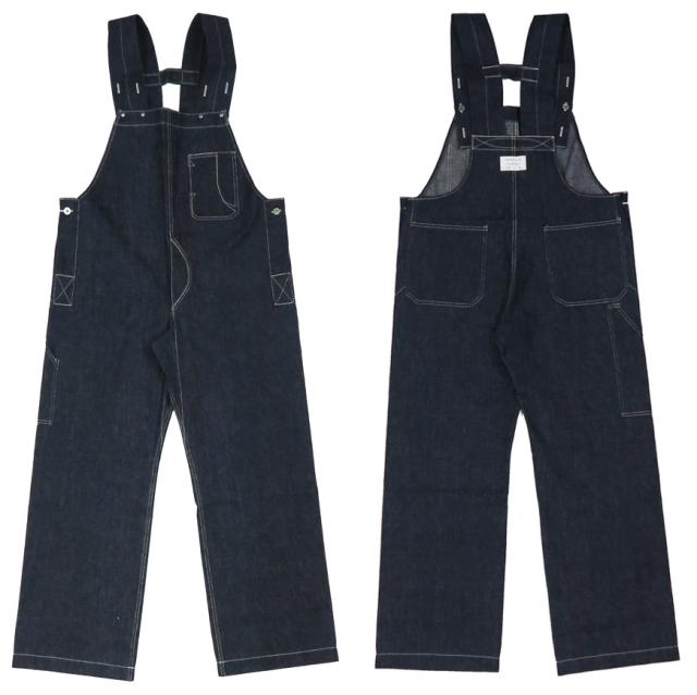 WAREHOUSE Lot 1238 1930'S INDIGO BLUE and WHITE CHECK OVERALL インディゴデニム