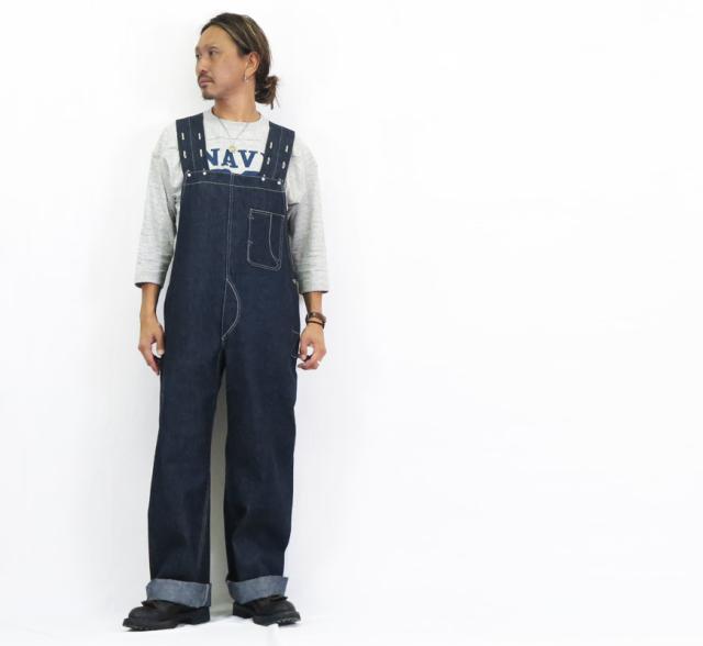 WAREHOUSE Lot 1238 1930'S INDIGO BLUE and WHITE CHECK OVERALL インディゴデニム