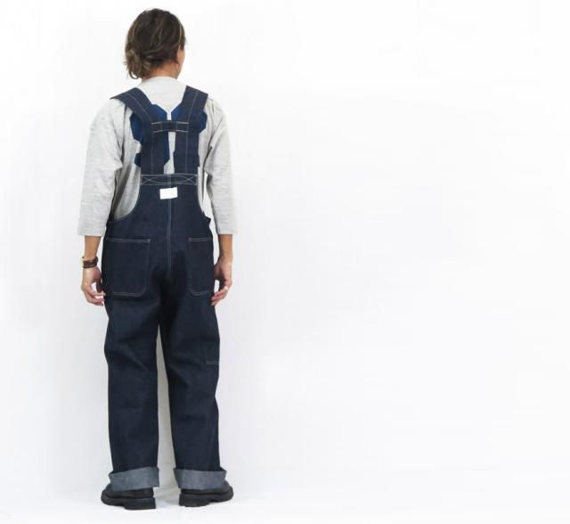 WAREHOUSE Lot 1238 1930'S INDIGO BLUE and WHITE CHECK OVERALL インディゴデニム