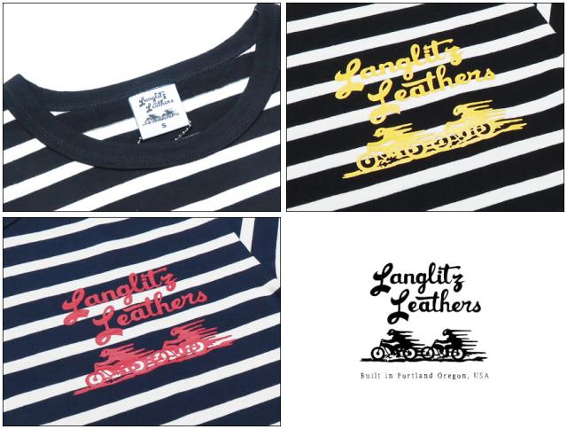 ラングリッツレザーズ Langlitz Leathers 半袖Tシャツ ロゴプリント LL282