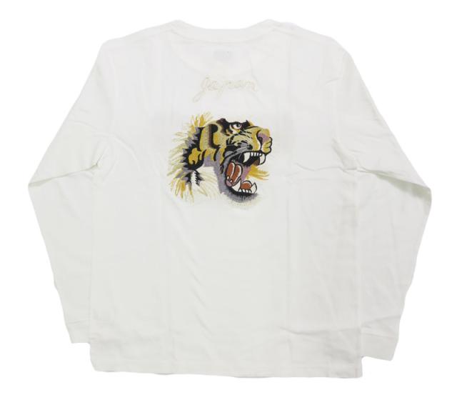 テーラー東洋 Tailor Toyo 長袖 スカ刺繍 Tシャツ LONG SLEEVE SUKA T-SHIRT EMBROIDERED “TIGER” テイラー東洋 TT69649【2025年秋冬新作】