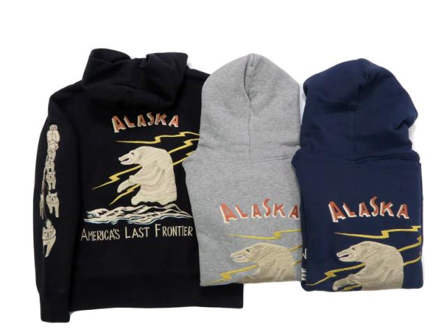 テーラー東洋 Tailor Toyo 長袖 スカ刺繍 ジップパーカー　SUKA ZIP PARKA EMBROIDERED “ALASKA”  テイラー東洋 TT69652【2025年秋冬新作】