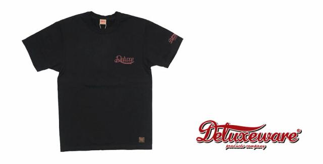 デラックスウェア DELUXEWARE Tシャツ ロゴ プリント 吊り編み 3本針縫い ユニオンスペシャル BRG-00B4