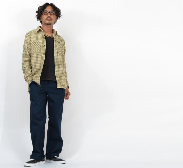 OLD CROW 長袖 ダブルガーゼチェック シャツ WHISKEY DELIVERY 刺繍 CROW BRAND  GLAD HAND グラッドハンド 