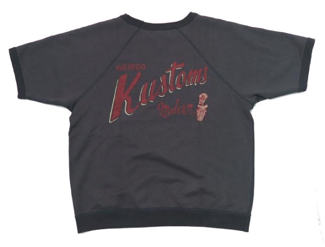 WEIRDO ウィアード 半袖 クルーネック スウェット KUSTOMS GLAD HAND グラッドハンド