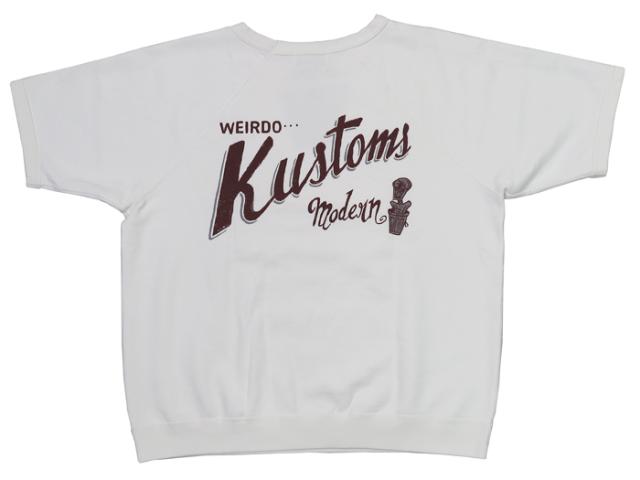 WEIRDO ウィアード 半袖 クルーネック スウェット KUSTOMS GLAD HAND グラッドハンド