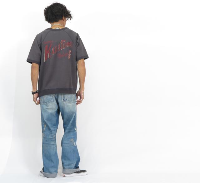 WEIRDO ウィアード 半袖 クルーネック スウェット KUSTOMS GLAD HAND グラッドハンド