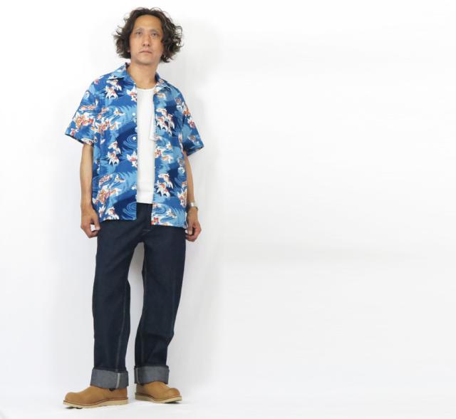 JELADO ジェラード 半袖 コットンハワイアンシャツ Hollywood BL12104