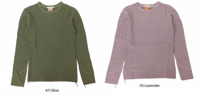 BARNS フラットシーマー両Ｖガゼットクルーネックスウェット BR-3000