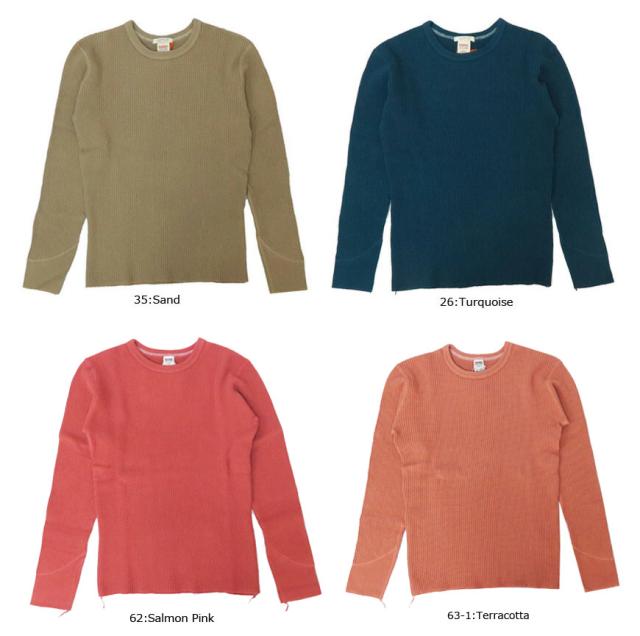 BARNS フラットシーマー両Ｖガゼットクルーネックスウェット BR-3000