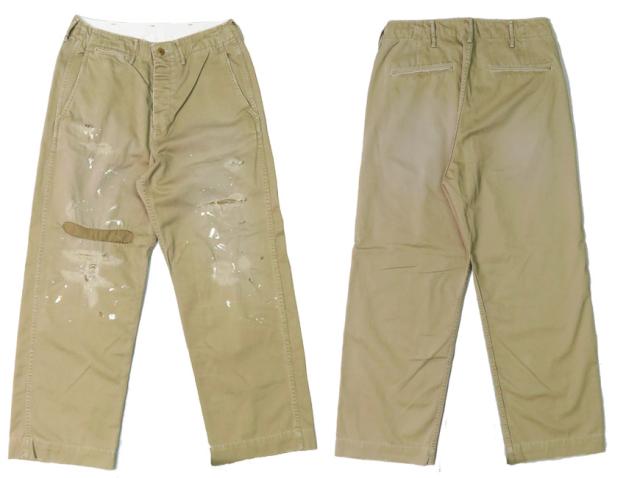 フルカウント FULLCOUNT 1201HW 41カーキ チノパンツ Freedom Fighter ダメージ&リメイク加工 U.S.Army Chino 41 Khaki