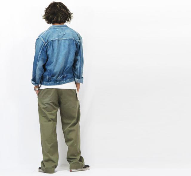 フルカウント FULLCOUNT 1201HW 41カーキ チノパンツ Freedom Fighter ダメージ&リメイク加工 U.S.Army Chino 41 Khaki