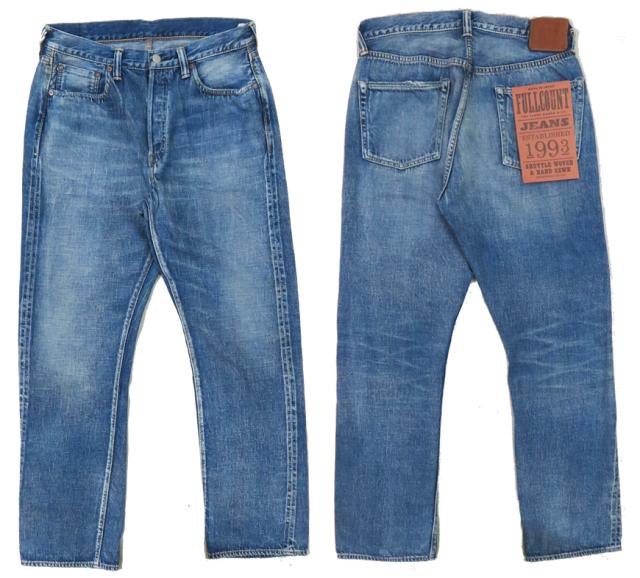 フルカウント FULLCOUNT 1341-1101SS ジーンズ ストレート 11.5oz Super Smooth ユーズドウォッシュ DARTFORD ジンバブエコットン デニム