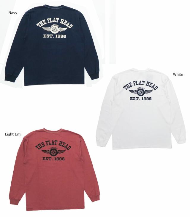 THE FLAT HEAD 半袖Tシャツ THCシリーズ STEADY BLUE THC-220