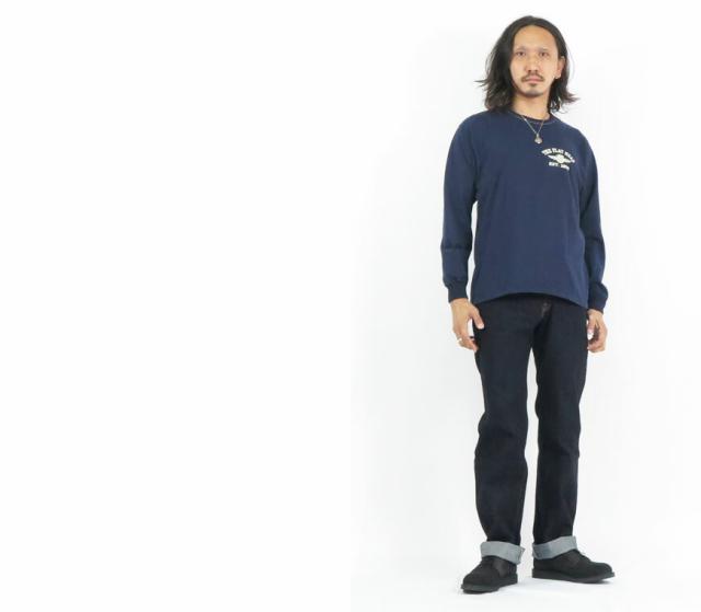 THE FLAT HEAD 半袖Tシャツ THCシリーズ STEADY BLUE THC-220