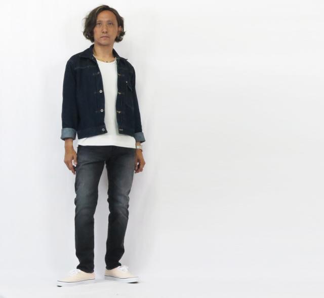 JAPAN BLUE JEANS 12oz アルティメイトストレッチデニム スリムストレート グレー JBAG1326-B01