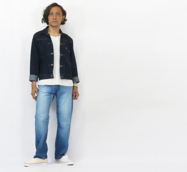JAPAN BLUE JEANS 11oz デニム ワイドストレート ユーズドウォッシュ JBAG1571-M01