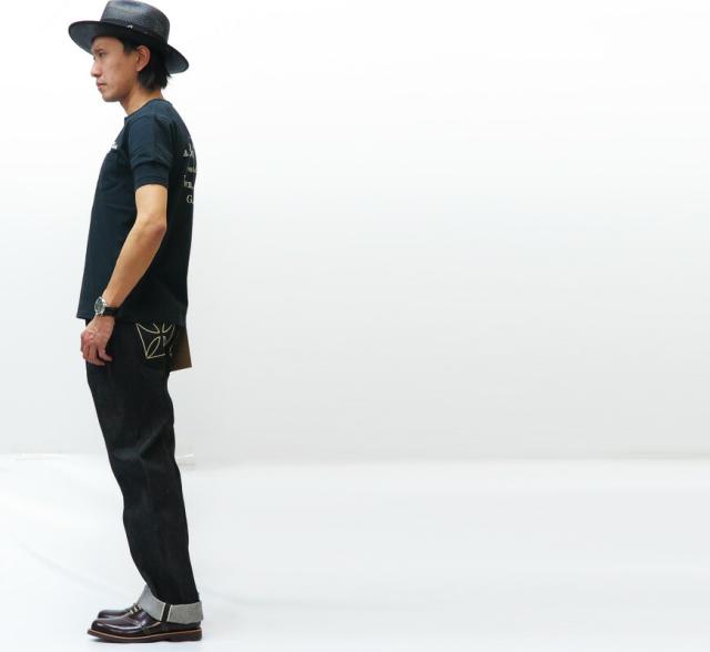 GANGSTERVILLE THUG DENIM IRON CROSS BLACK