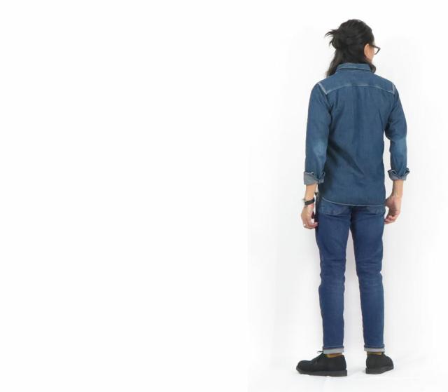 SPELLBOUND アンクルカット テーパードジーンズ ストレッチデニム ブラスト 40-208D-28-3