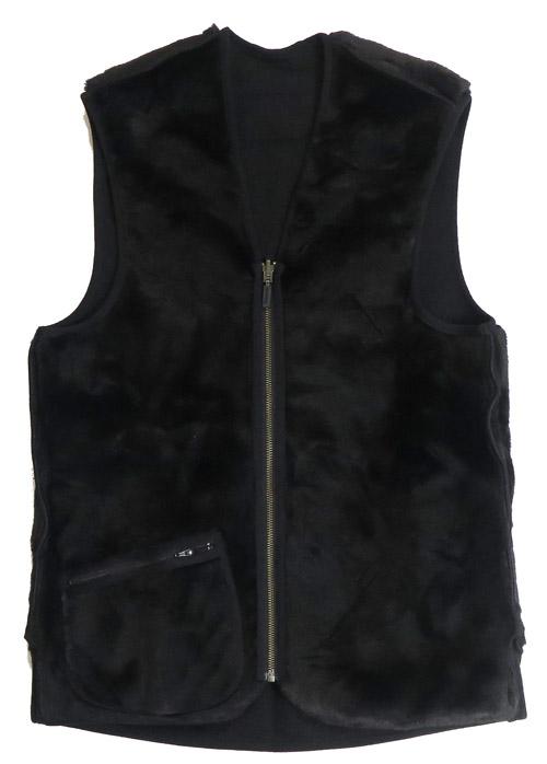 Barbour フロントジップ ファー ライナー ベスト レギュラーフィット MLI0004