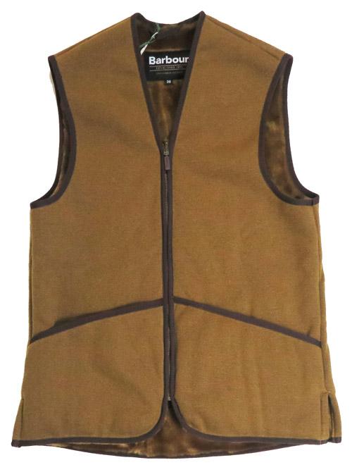 Barbour フロントジップ ファー ライナー ベスト レギュラーフィット MLI0004