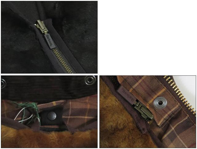 Barbour フロントジップ ファー ライナー ベスト レギュラーフィット MLI0004