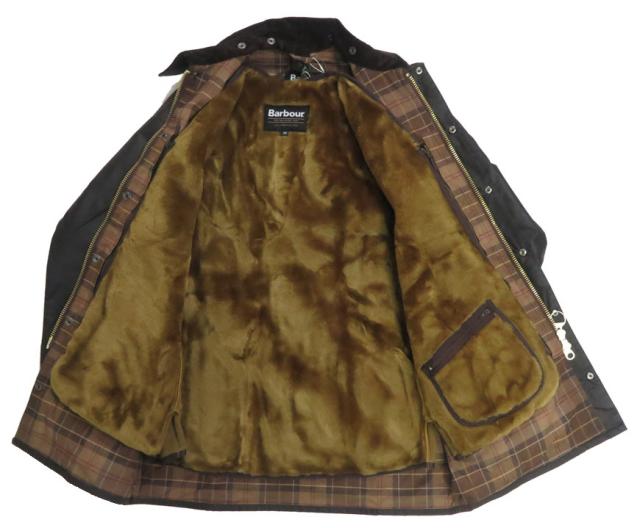 Barbour フロントジップ ファー ライナー ベスト レギュラーフィット MLI0004