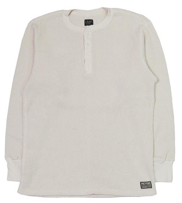 DALLES & CO ダリーズ&コー 30's ヘンリーネック 長袖 ワッフル サーマル カットソー 2230HT