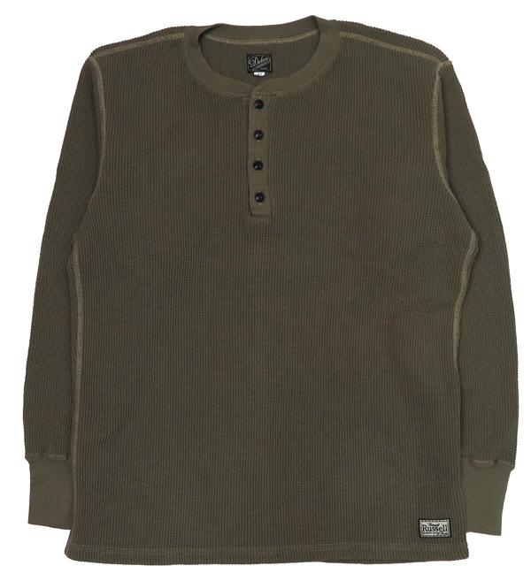 DALLES & CO ダリーズ&コー 30's ヘンリーネック 長袖 ワッフル サーマル カットソー 2230HT